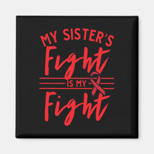Der Kampf meiner Schwester ist mein Kampf Blutkreb Magnet