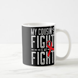 Der Kampf meines Cousins ist mein Kampf Blutkrebsb Kaffeetasse