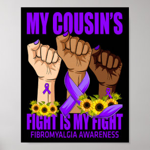 Der Kampf meines Cousins ist meine Fibromyalgie Aw Poster
