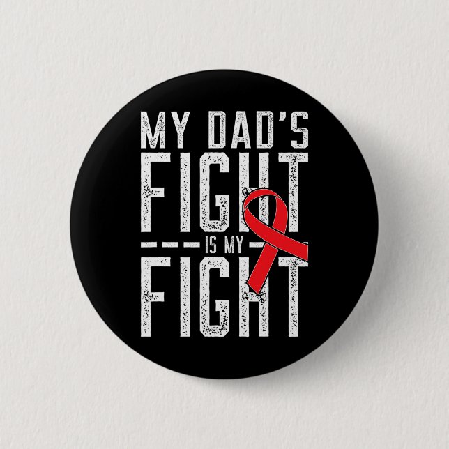 Der Kampf meines Vaters ist mein Blutkrebsbewussts Button (Vorderseite)