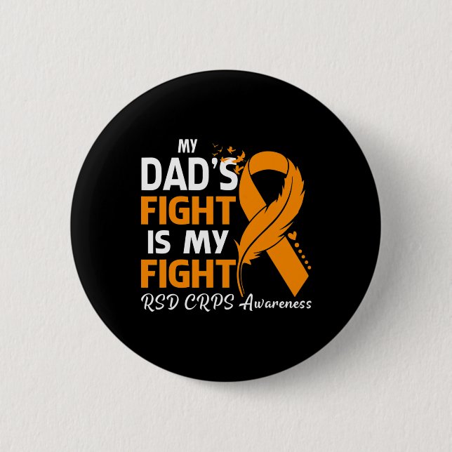 Der Kampf meines Vaters ist mein Fight Rsd Crps Aw Button (Vorderseite)