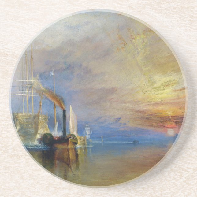 Der Kampf Temeraire von J. Herr W. Turner Sandstein Untersetzer (Vorne)
