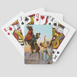 "Der Kampf um Wasser" von Charles Schreyvogel Spielkarten