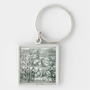 Der Kampf von Cajamarca, 1532 Schlüsselanhänger