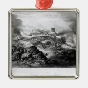 Der Kampf von Chapultepec Silbernes Ornament