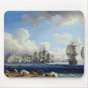 Der Kampf von Chesma auf dem am 5. Juli 1770 Mousepad