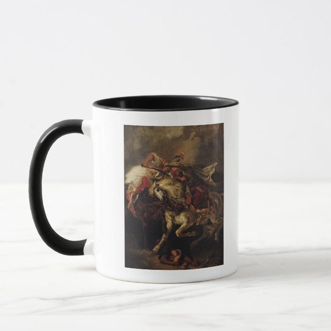Der Kampf von Giaour und von Hassan Tasse (Links)