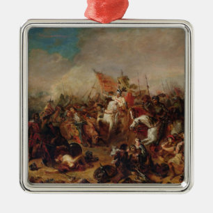 Der Kampf von Hastings im Jahre 1066 Silbernes Ornament