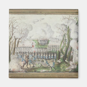 Der Kampf von Jemmapes, am 6. November 1792 Magnet