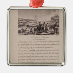 Der Kampf von Jena, am 14. Oktober 1806 Silbernes Ornament