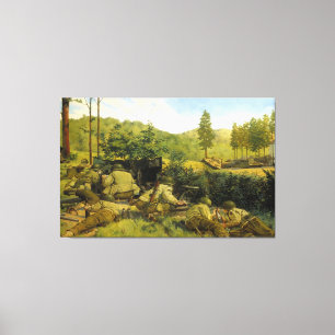 Der Kampf von Mortain durch Keith Rocco Leinwanddruck