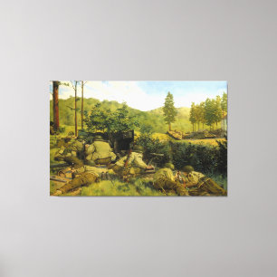 Der Kampf von Mortain durch Keith Rocco Leinwanddruck