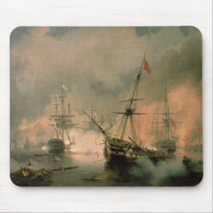 Der Kampf von Navarino 1846 am 20. Oktober 1827 Mousepad