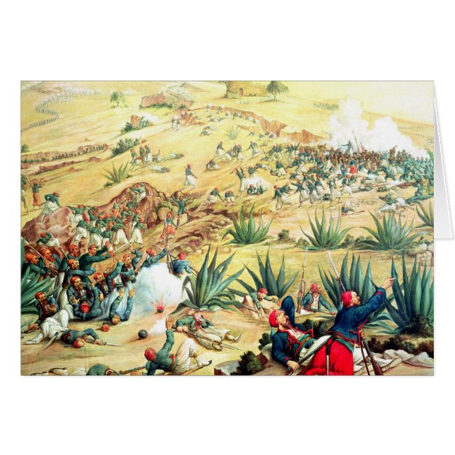 Der Kampf von Puebla, am 5. Mai 1862 (Vorderseite (Horizontal))