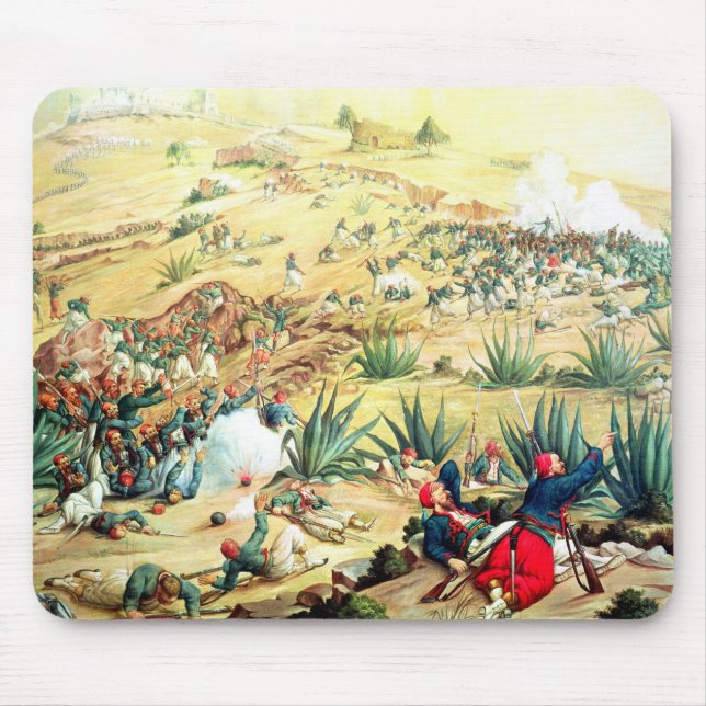 Der Kampf von Puebla, am 5. Mai 1862 Mousepad (Vorne)
