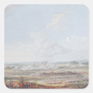 Der Kampf von Rocoux 1784 am 11. Oktober 1746 Quadratischer Aufkleber