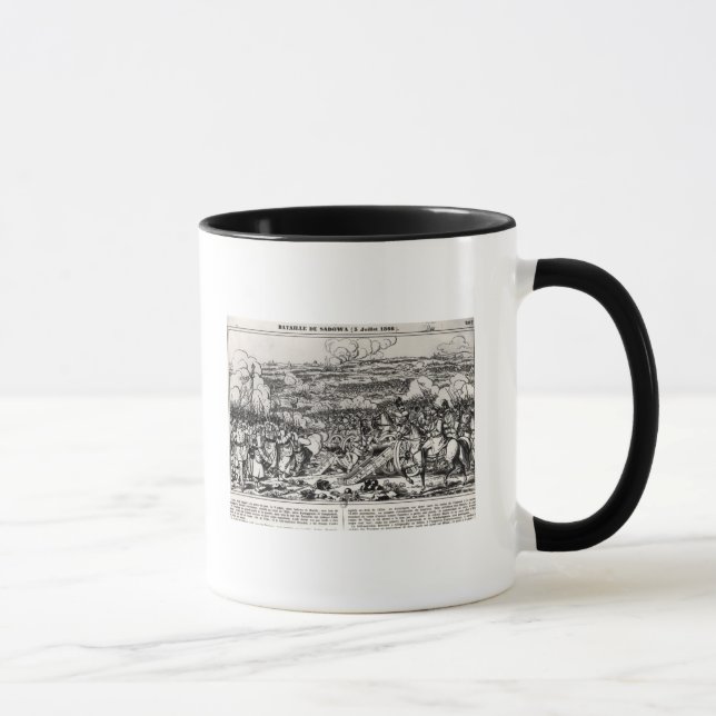 Der Kampf von Sadowa, am 3. Juli 1866 Tasse (Rechts)