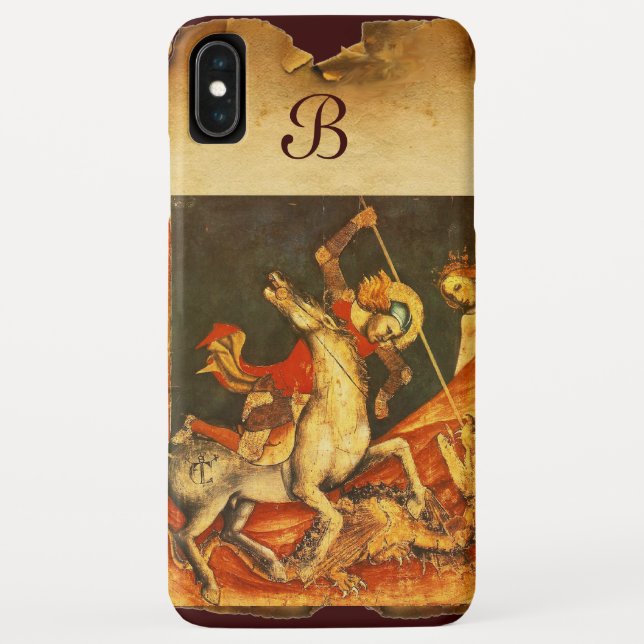 Der Kampf von Saint George mit der Dragon Monogram Case-Mate iPhone Hülle (Rückseite)