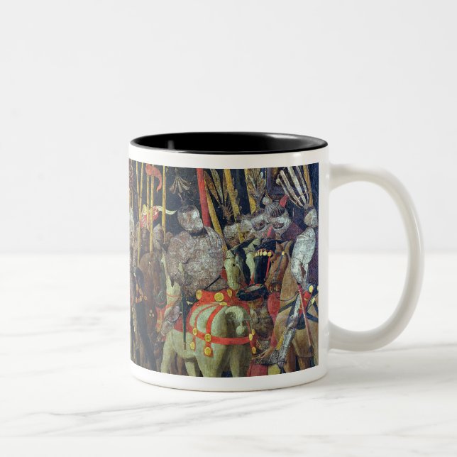 Der Kampf von San-Romano im Jahre 1432, c.1456 Zweifarbige Tasse (Rechts)