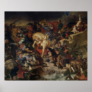 Der Kampf von Taillebourg 1837 am 21. Juli 1242 Poster