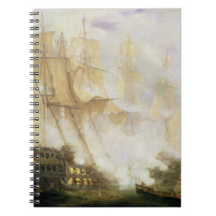 Der Kampf von Trafalgar, c.1841 (Öl auf Leinwand) Notizblock