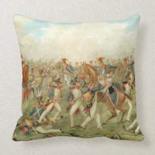 Der Kampf von Vitoria, am 21. Juni 1813 (w/c auf Kissen