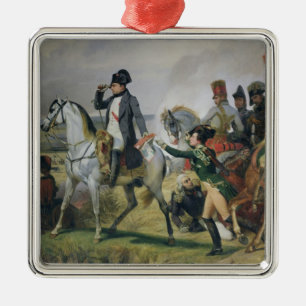 Der Kampf von Wagram 1836 am 6. Juli 1809 Silbernes Ornament