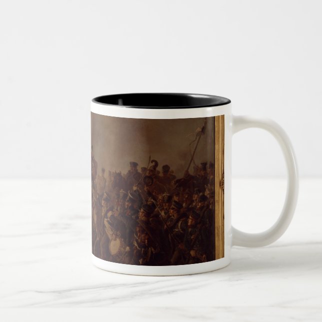 Der Kampf von Waterloo Zweifarbige Tasse (Rechts)