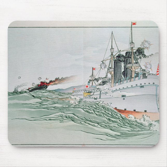 Der Kampf von Yalu, am 17. September 1894 Mousepad (Vorne)