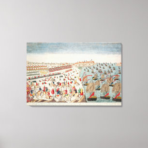 Der Kampf von Yorktown, am 19. Oktober 1781 Leinwanddruck