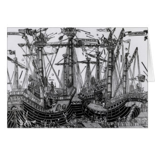 Der Kampf von Zonchio im Jahre 1499