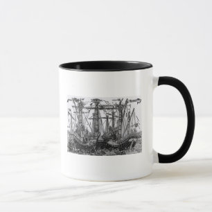 Der Kampf von Zonchio im Jahre 1499 Tasse