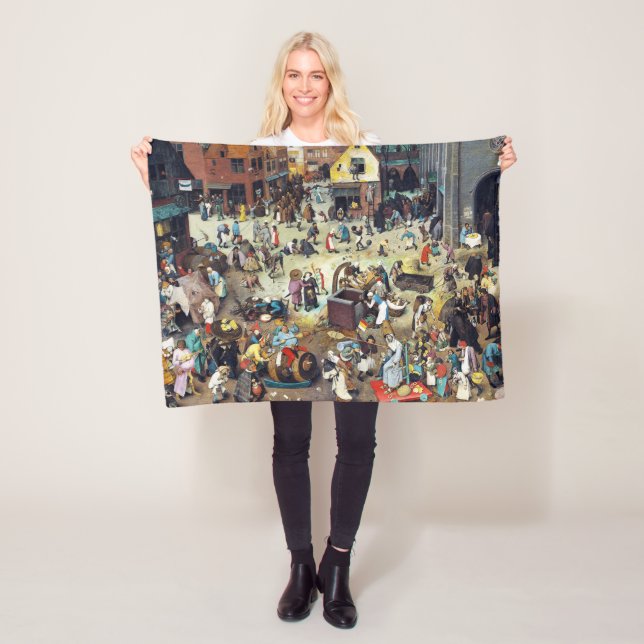 Der Kampf zwischen Karneval und Lent, Bruegel Fleecedecke (Beispiel)