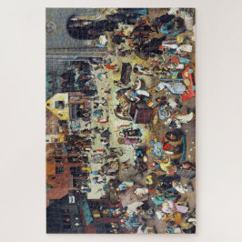 Der Kampf zwischen Karneval und Lent, Bruegel Puzzle