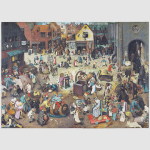 Der Kampf zwischen Karneval und Lent, Bruegel Seidenpapier