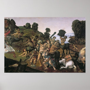 Der Kampf zwischen Lapiths und Centaurs Poster