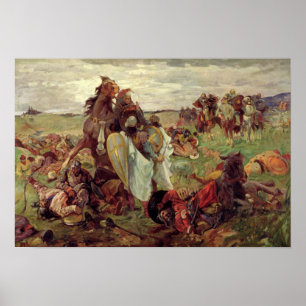 Der Kampf zwischen Russians und Tataren, 1916 Poster