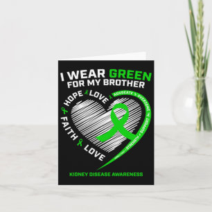 Der Kämpfer verschenkt Brother Green Kidney Diseas Karte