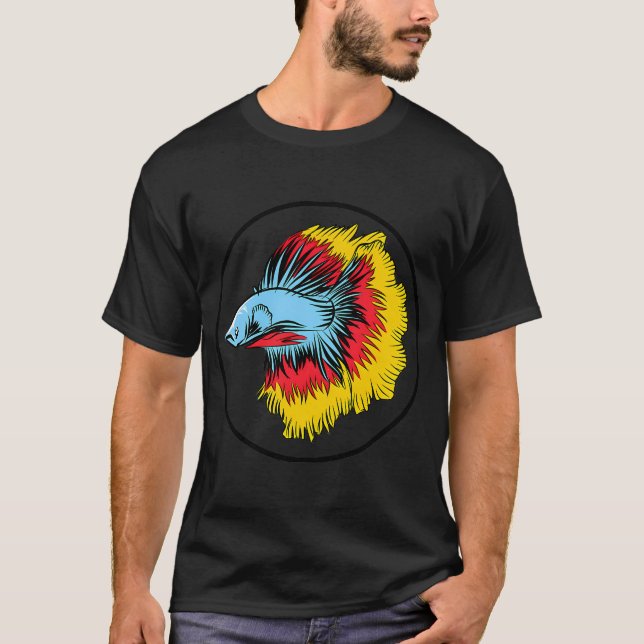 Der Kampffisch ist lustig T-Shirt (Vorderseite)
