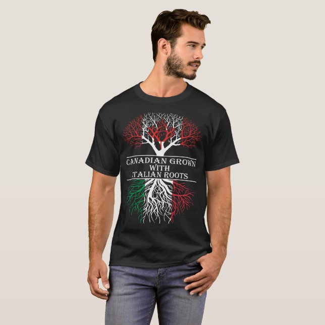 Der Kanadier, der mit Italiener gewachsen wird, T-Shirt (Vorne ganz)
