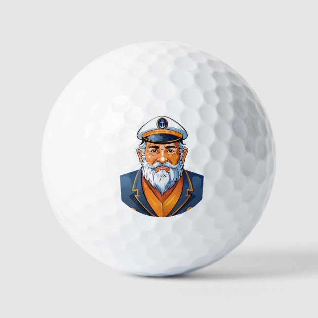 Der Kapitän des Schiffes Golfball (Vorderseite)