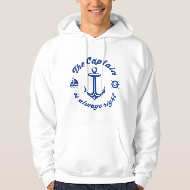 Der Kapitän hat immer recht Hoodie (Vorderseite)