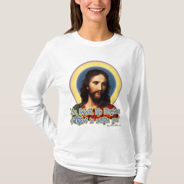 Der Kapuzenpulli JC01 Christus-Frauen T-Shirt (Vorderseite)