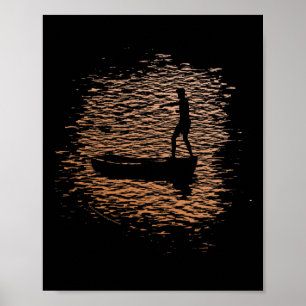 Der Karate Kid Daniel San on Boat Vintag-Film Poster