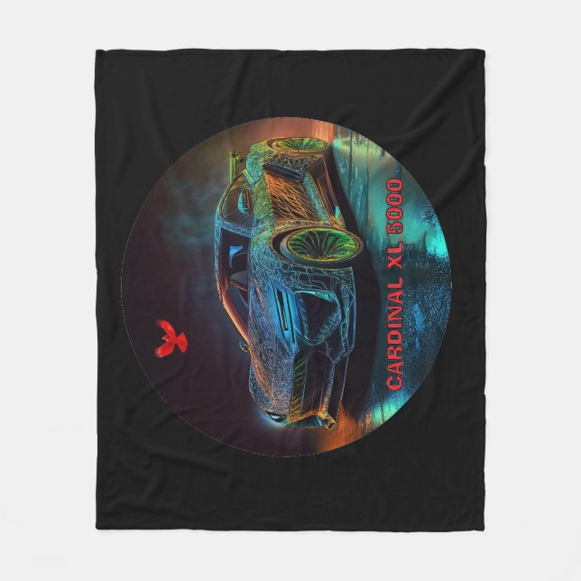 Der Kardinal XL5000 Elite-Sportwagen Fleecedecke (Vorderseite)