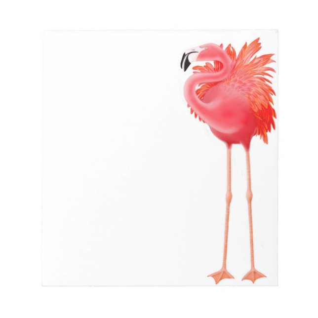Der karibische rosa Flamingo Notepad Notizblock (Vorderseite)