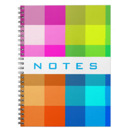 Der karierte Regenbogen fertigen mit Ihrem Notizblock