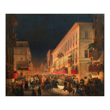 Der Karneval in Rom, das Fest der Moccoletti