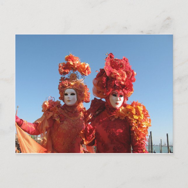 Der Karneval von Venedig Postkarte (Vorderseite)