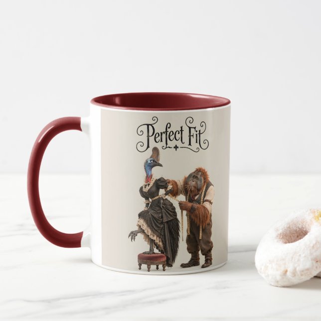 Der Kasuar-Passform Tasse (Mit Donut)